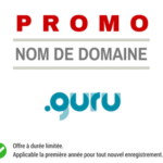 Promotion sur l'enregistrement de nom de domaine GURU